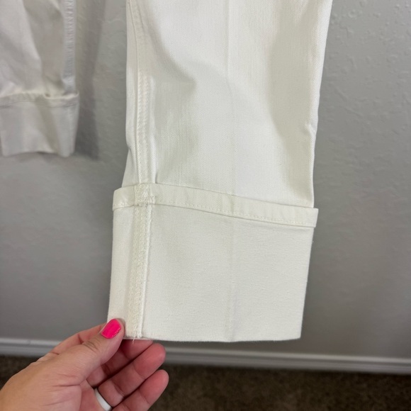 Joe's Jeans Annie White Ankle Cropped cuffed size 27 causal Denim Jeans - Picture 5 of 9